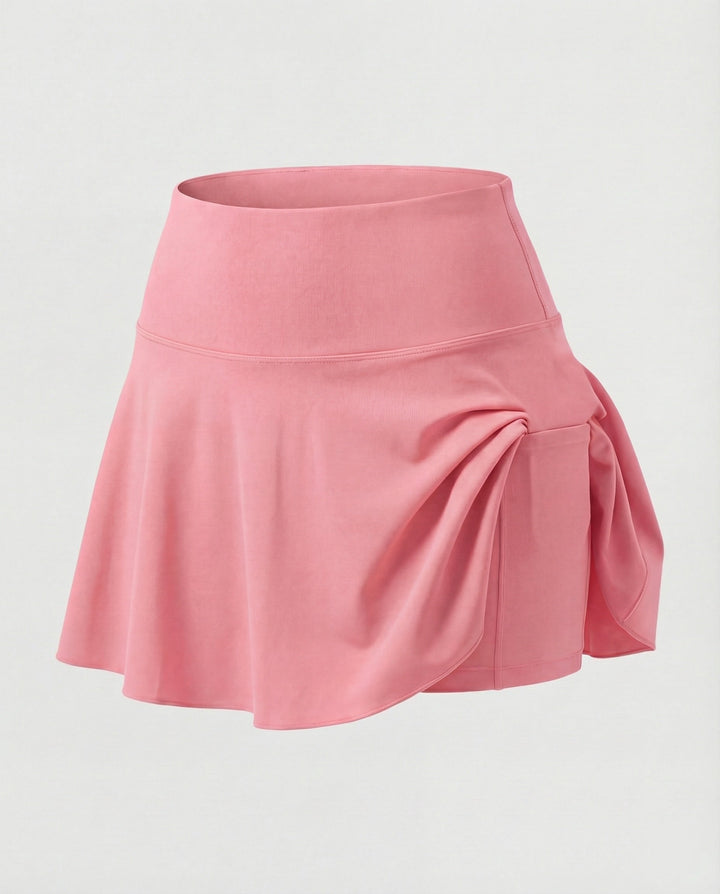 Damen hochgeschnittener Bade-Skort mit Seitentasche