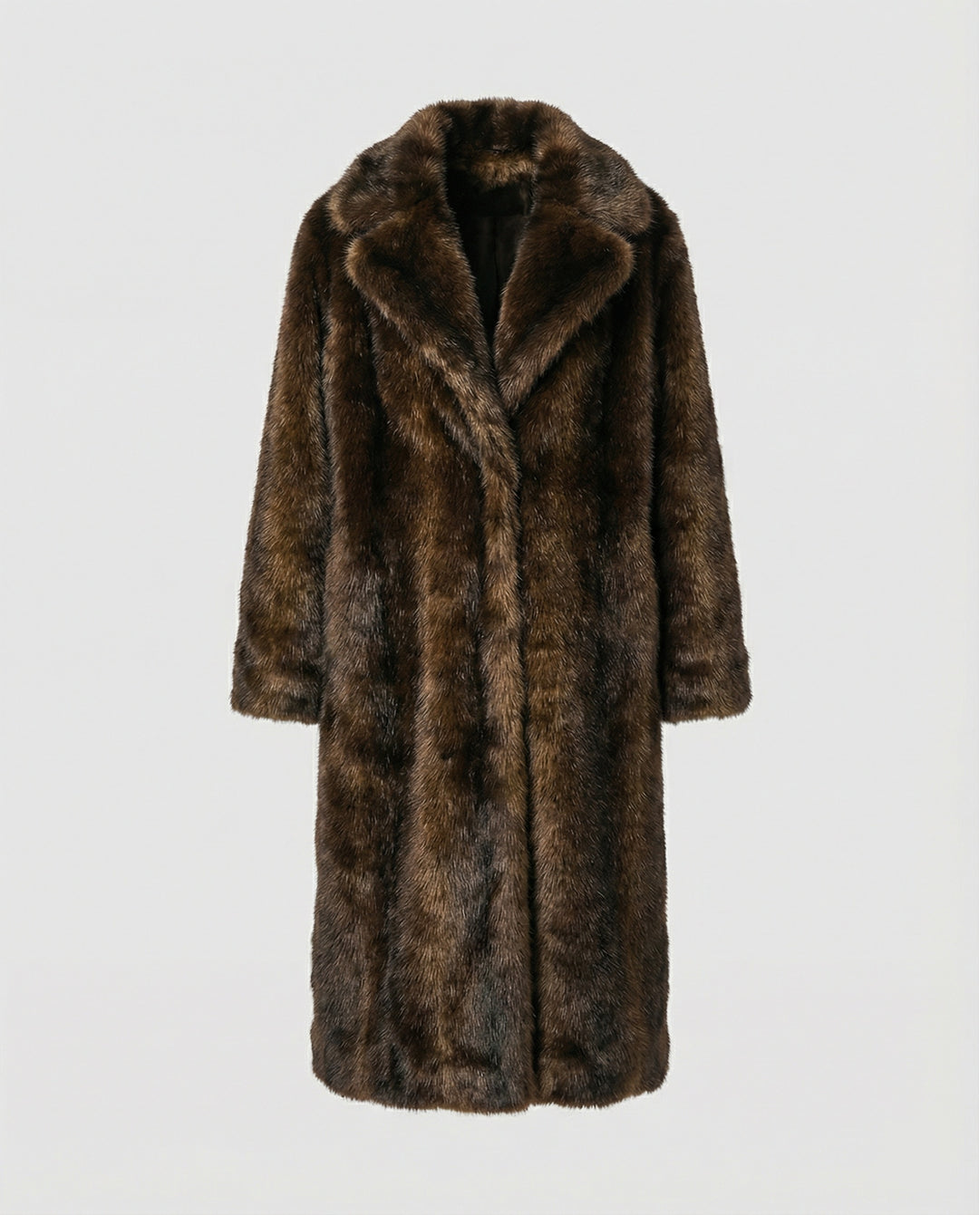 Drune - Damen Luxuriöser Kunstpelzmantel, Weich & Warm Gefüttert