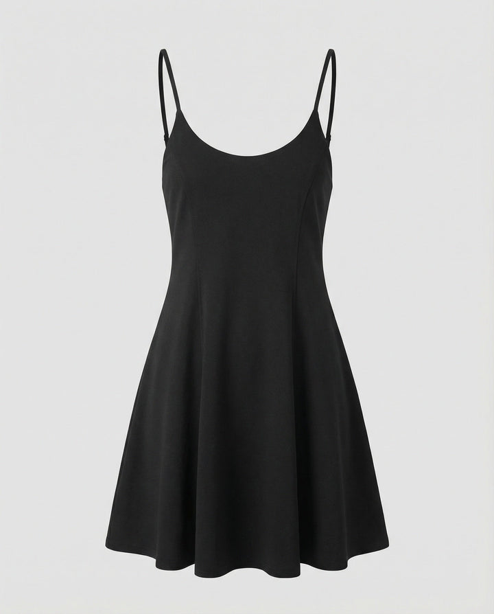 Damen Skater Sommerkleid mit Trägern
