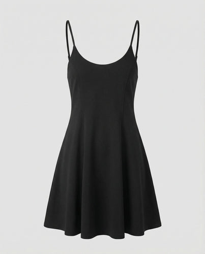 Damen Skater Sommerkleid mit Trägern