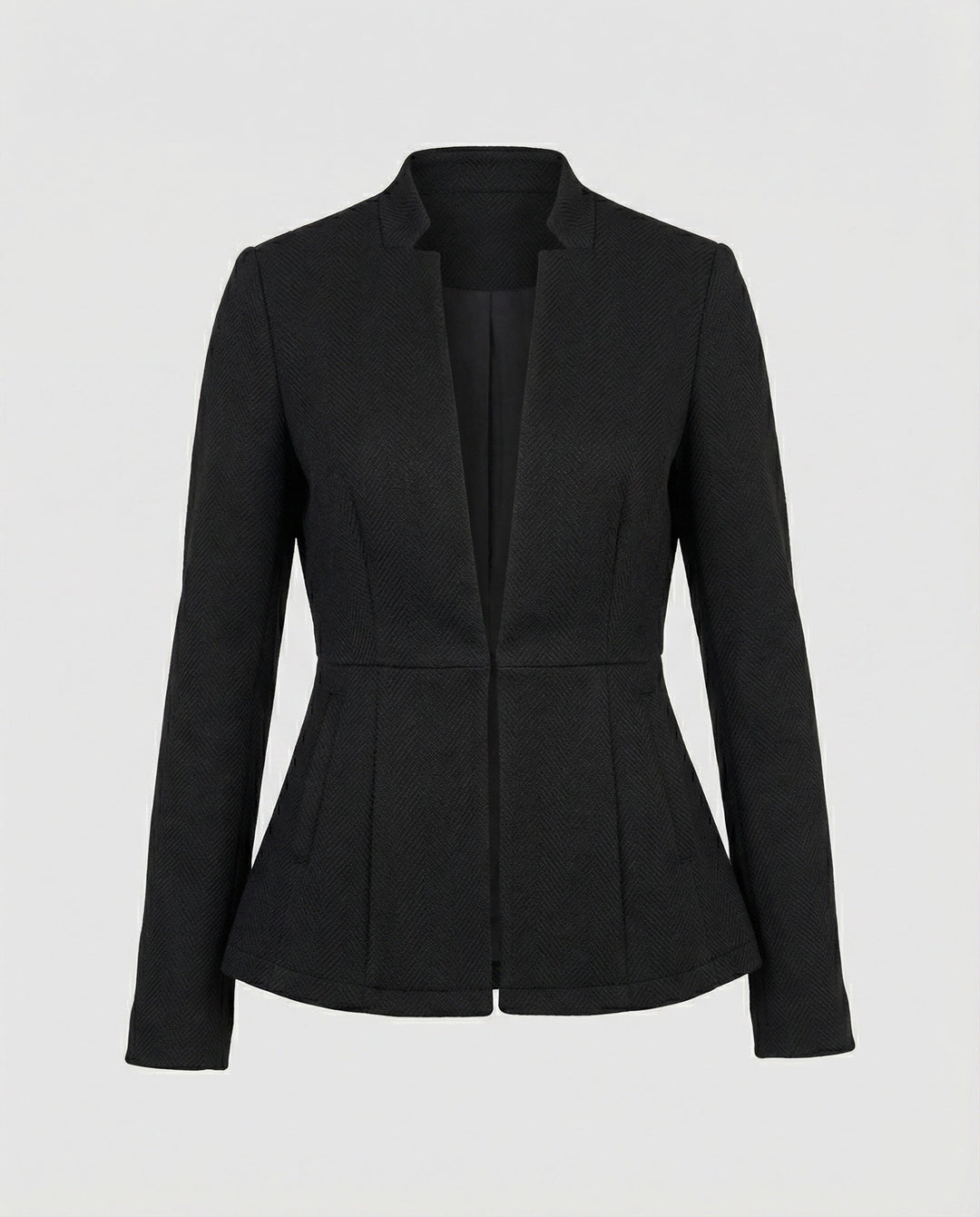 Damen Blazer ärmellos Hahnentritt