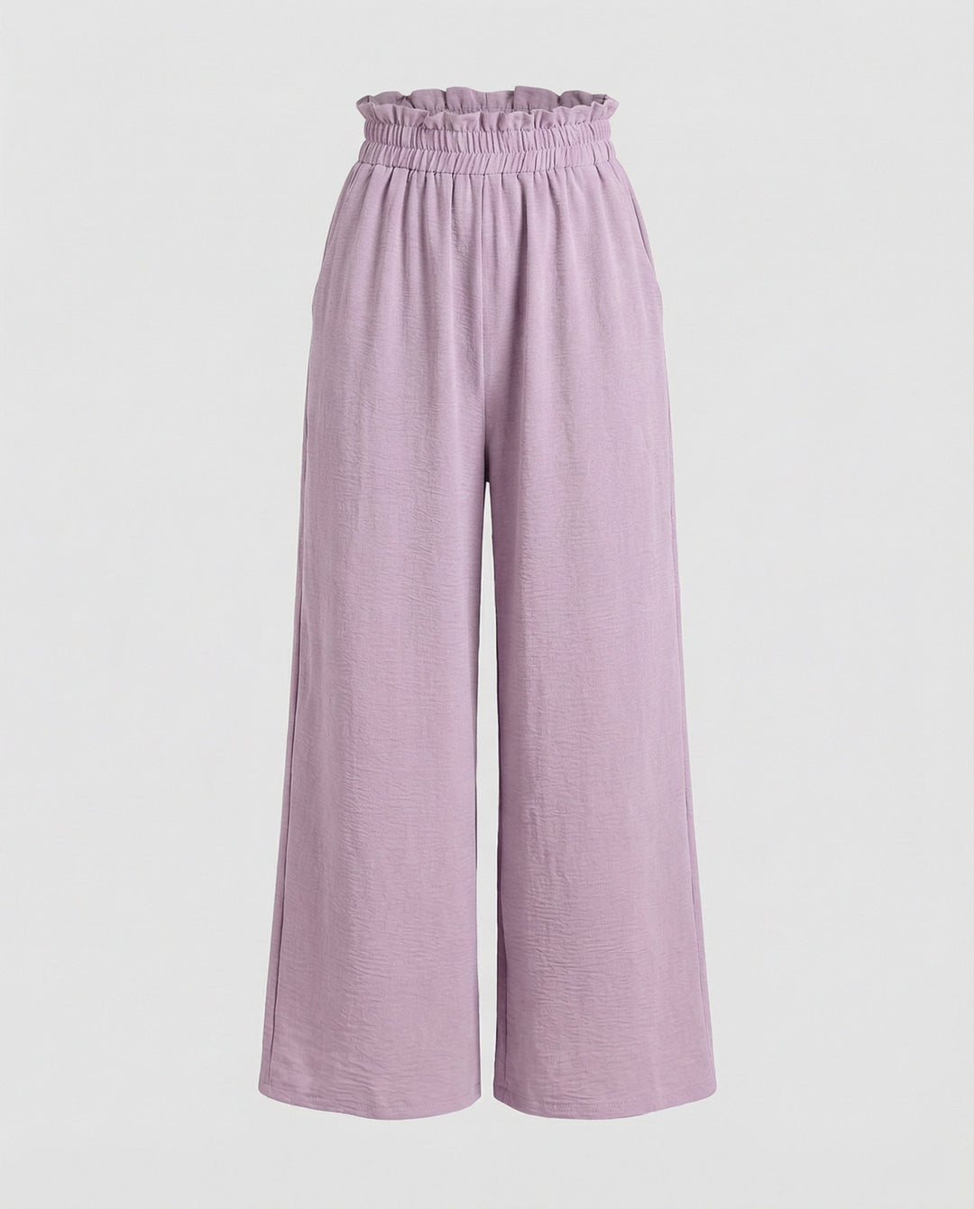 Damen Culotte-Hosen mit weitem Bein und elastischem Bund Drune