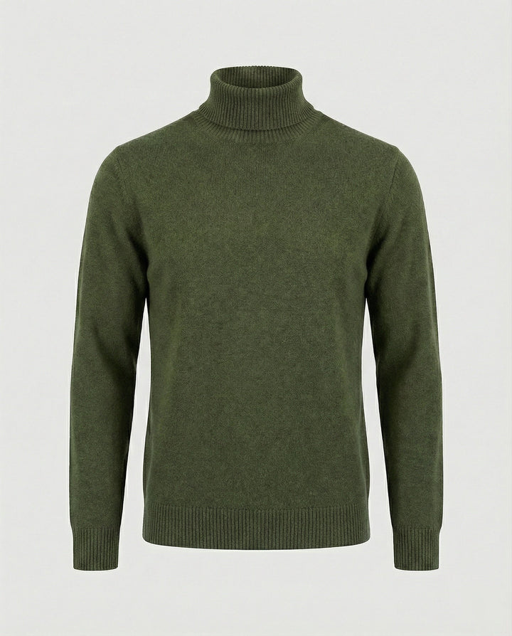 Herren Rollkragenpullover aus weichem Merinowolle Drune