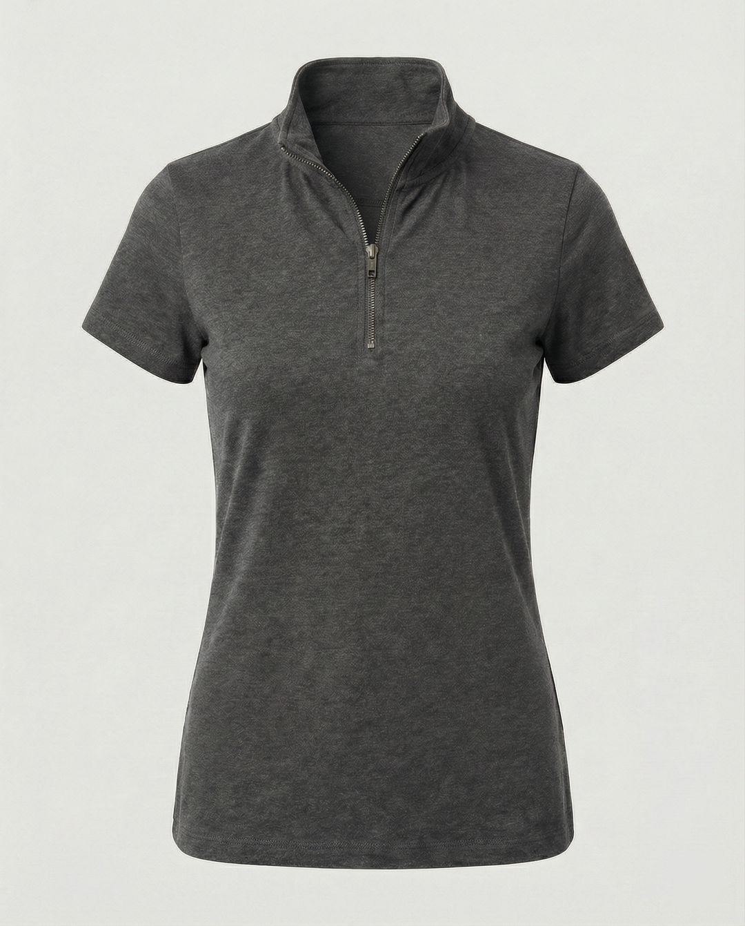 Damen Poloshirt mit kurzem Reißverschluss und figurbetontem Schnitt Drune