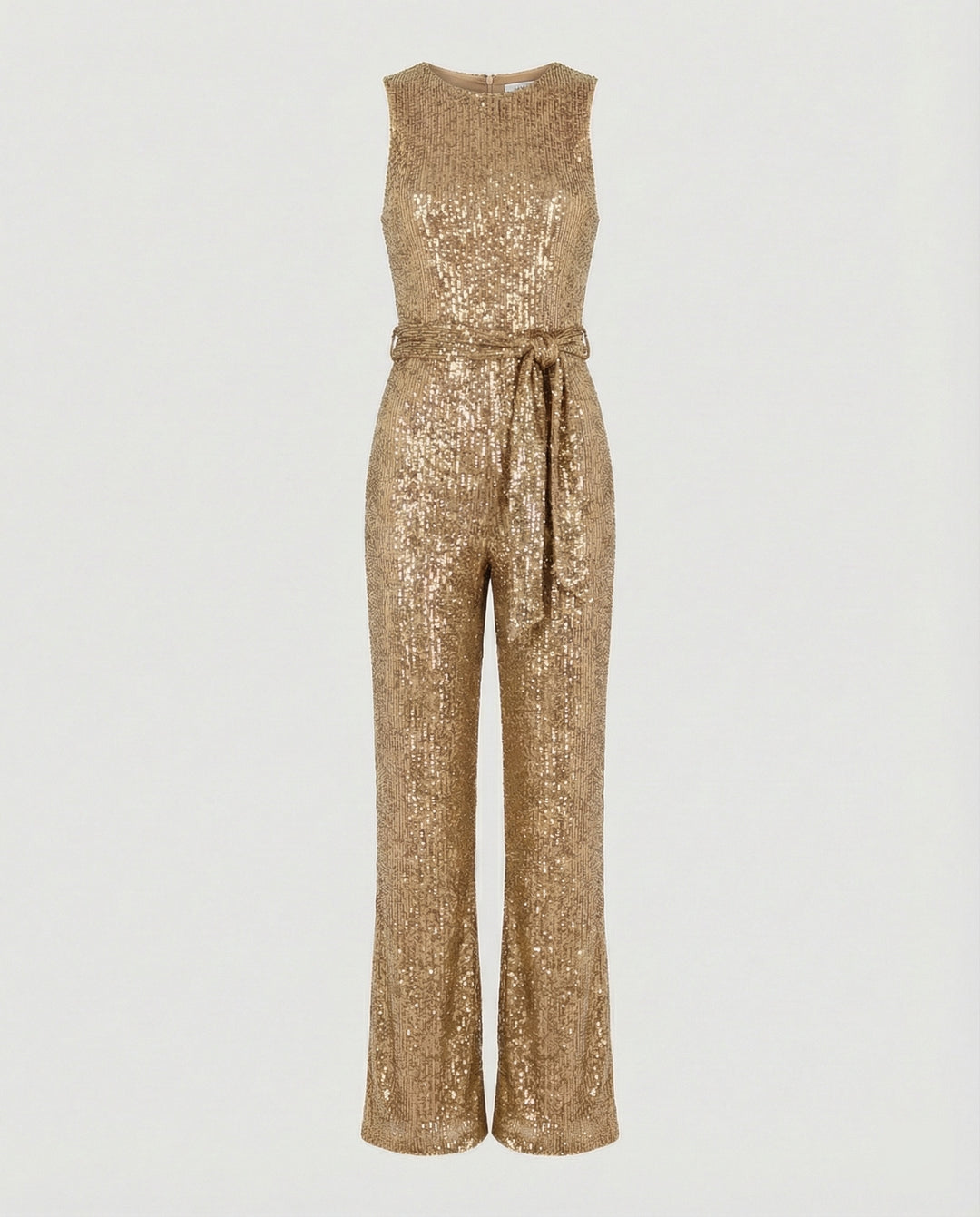 Drune - Damen Einfarbiger Jumpsuit mit Pailletten, Elegant & Figurbetont