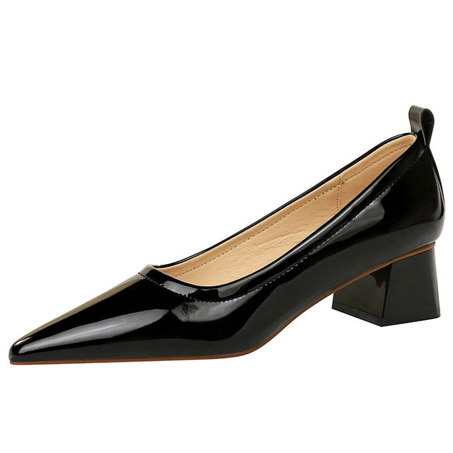 Drune | Damen High Heels Spitz Professionelle OL Damen Schuhe 4.5cm
