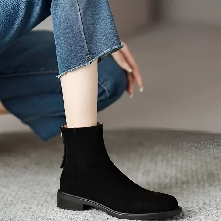 Drune | Elegante Retro Braun Ankle Boots