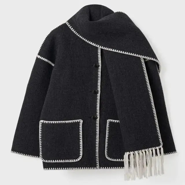 Drune | Jacke mit Schalkragen