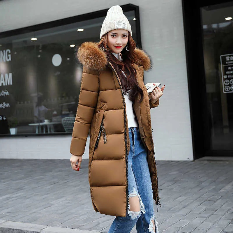 Drune | Damen Lange Steppjacke