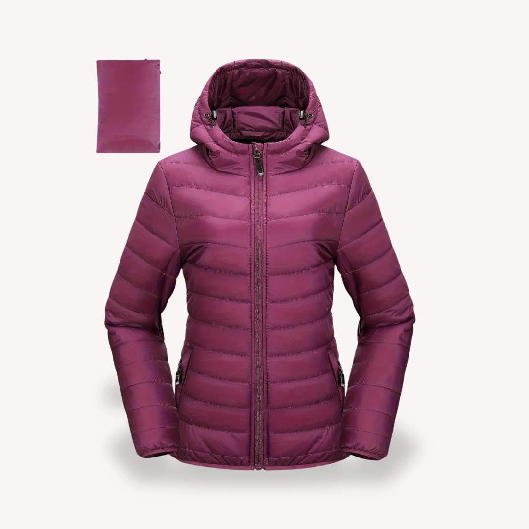 Drune | Damen Packable Puffer Jacke mit Kapuze