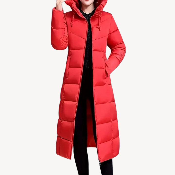 Drune | Damen Lange Daunenjacke