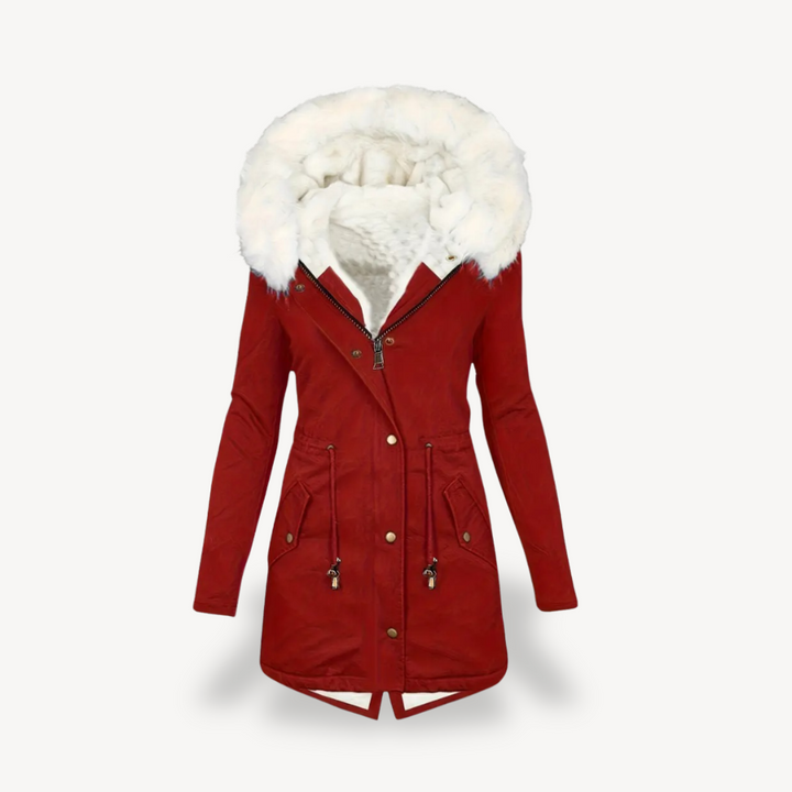 Drune | Damen Kunstpelz Kapuzen Parka Jacke