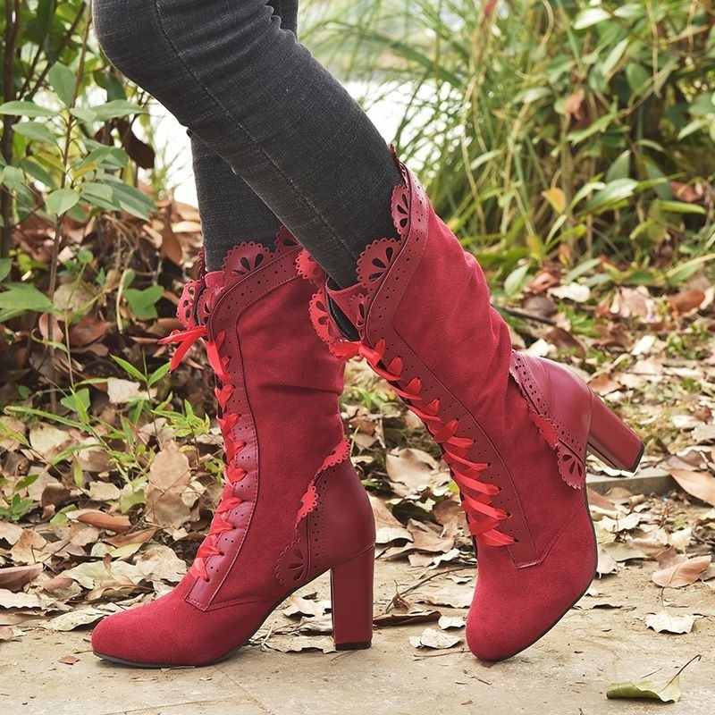 Drune - stiefel mit hohem Absatz