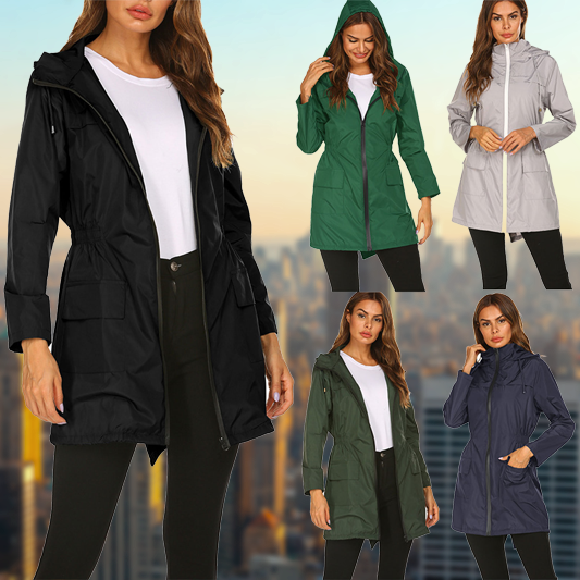 Drune | Damen Wasserdichter Outdoor Regenmantel