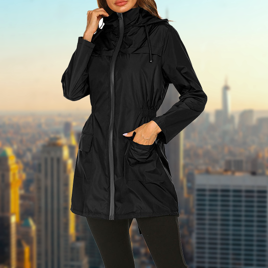 Drune | Damen Wasserdichter Outdoor Regenmantel
