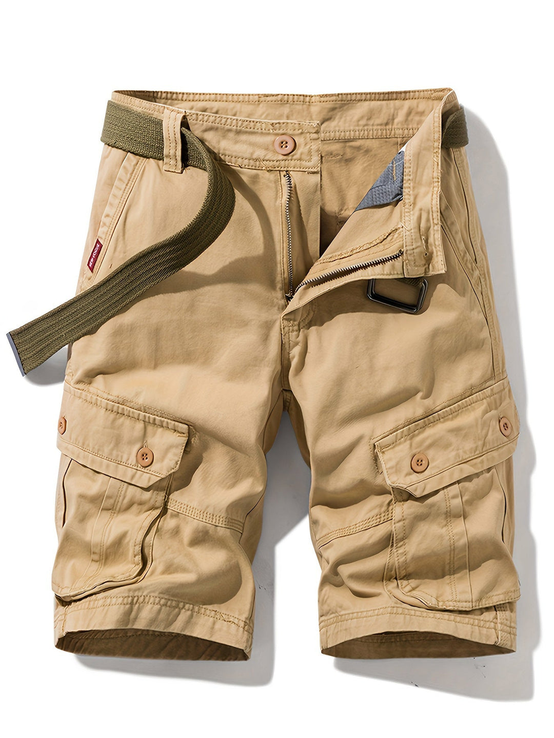 Drune | Entspanntes Modell Herren Shorts Mit Knopftaschen