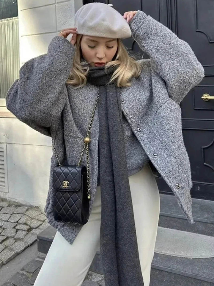 Drune | Fit Woll Bomberjacke