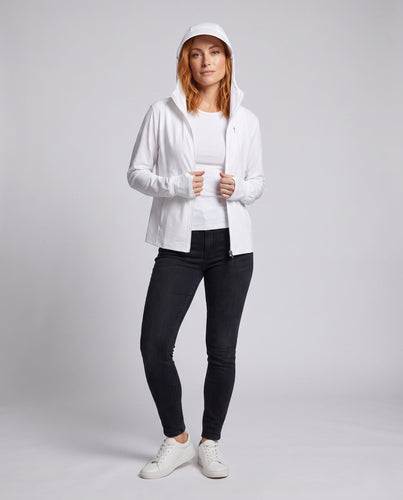 Damen leichte Sportjacke mit hoher Atmungsaktivität und innovativer Kapuze Drune