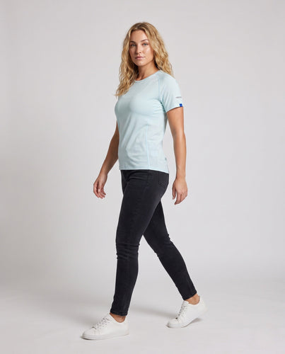 Damen Atmungsaktives Sportoberteil mit Mesh-Design Drune