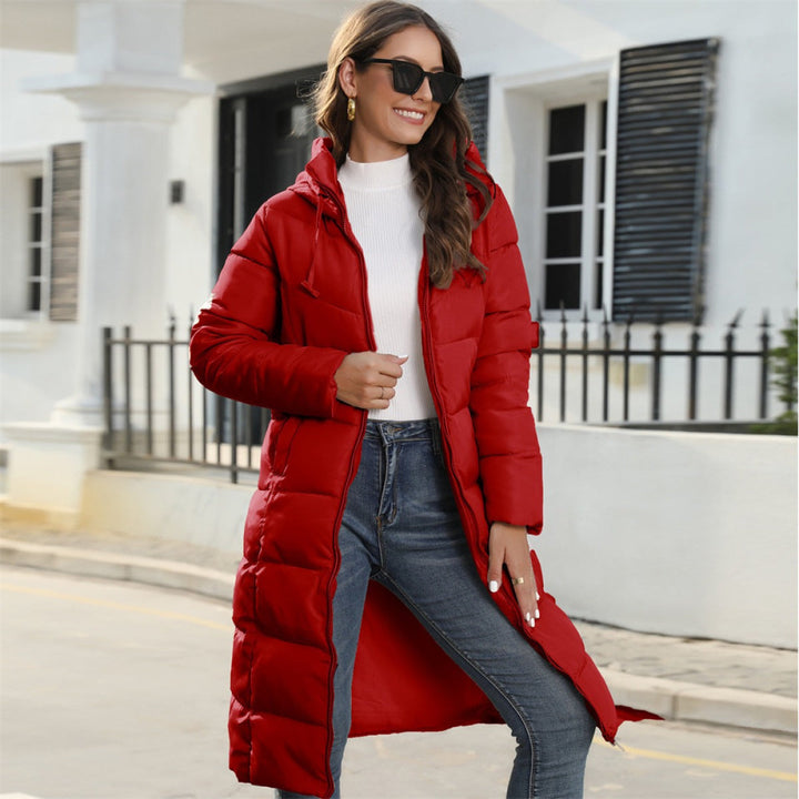 Drune | Lange Jacke Mit Kapuze Und Steppfutter