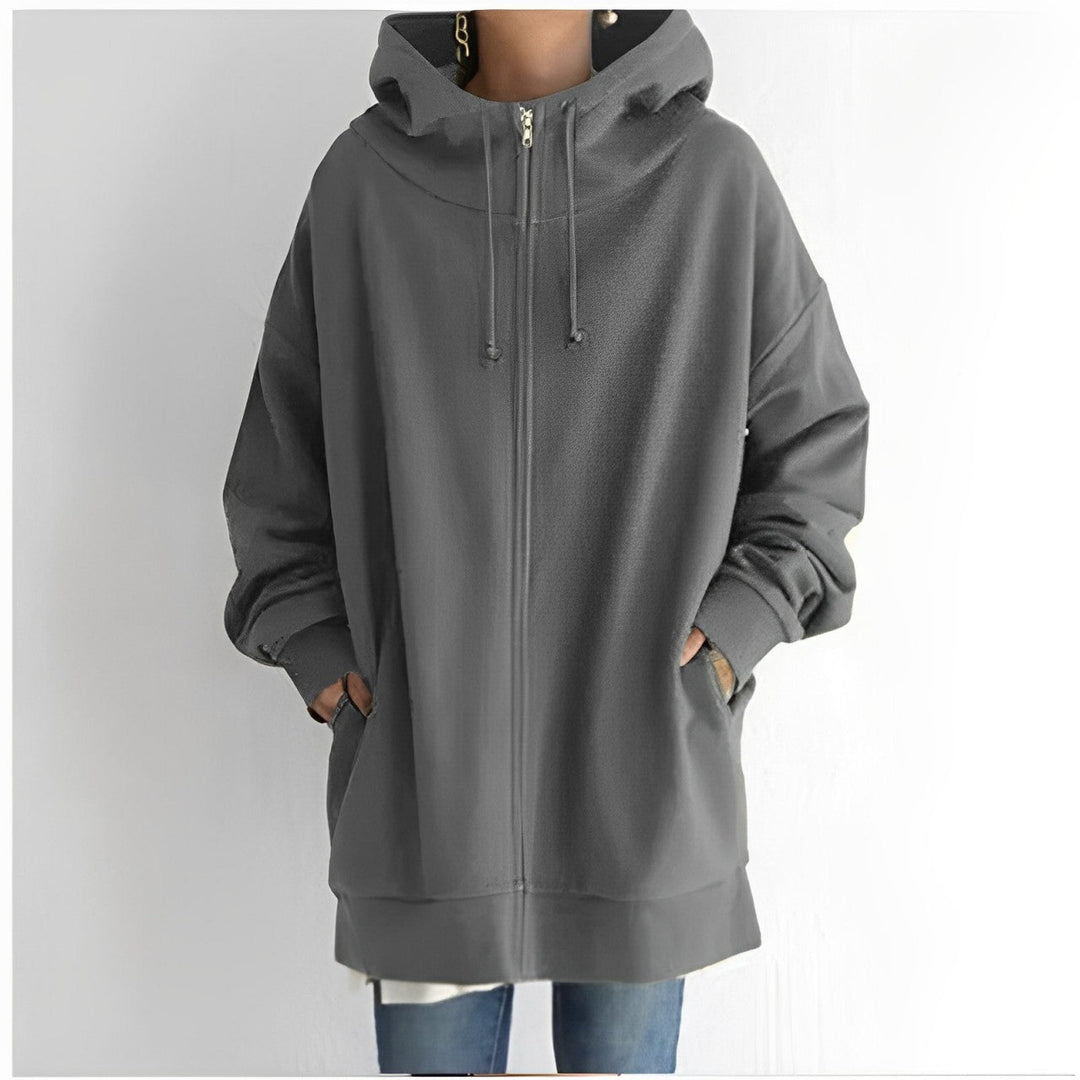 Drune | Fleece-Hoodie mit Reißverschluss