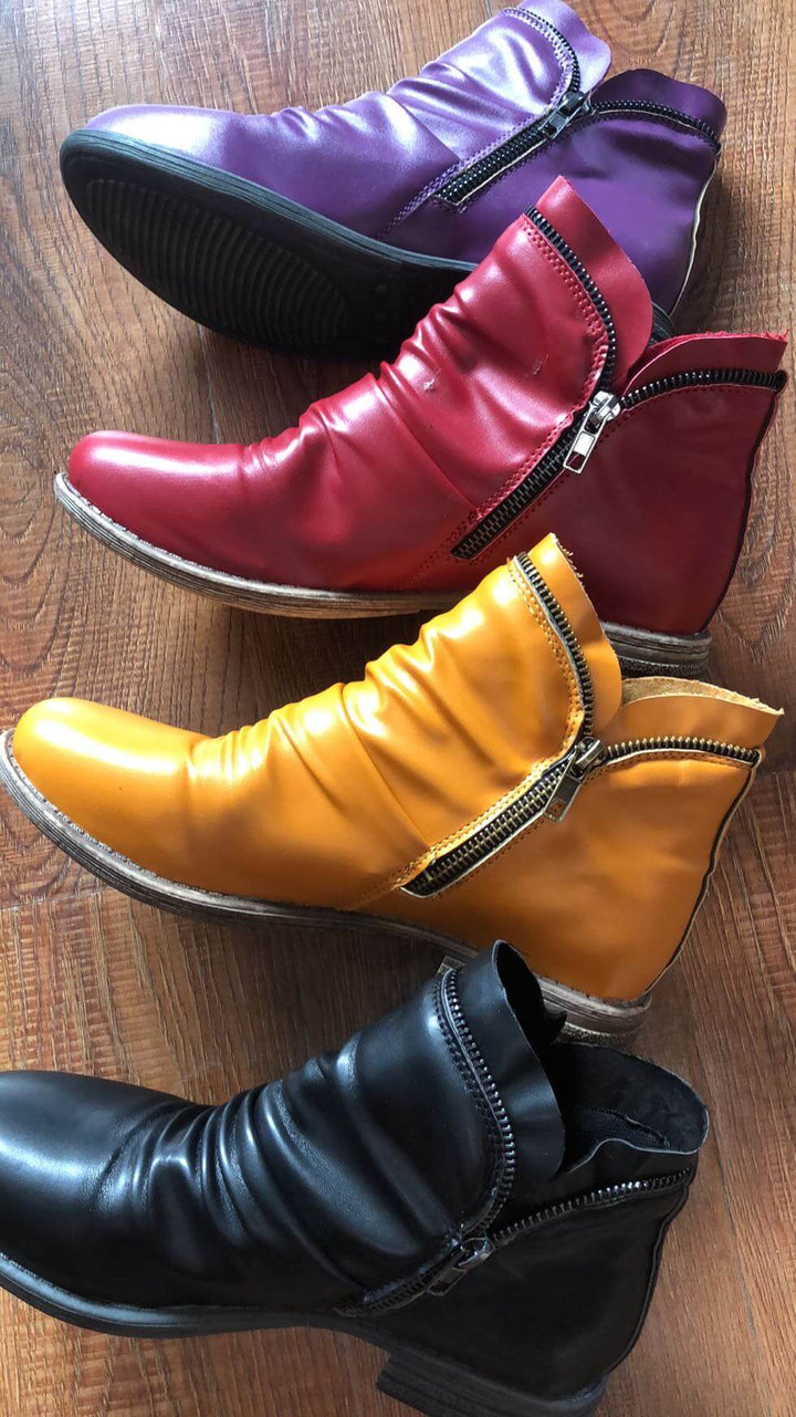 Drune | Damen Reißverschluss-Stiefel