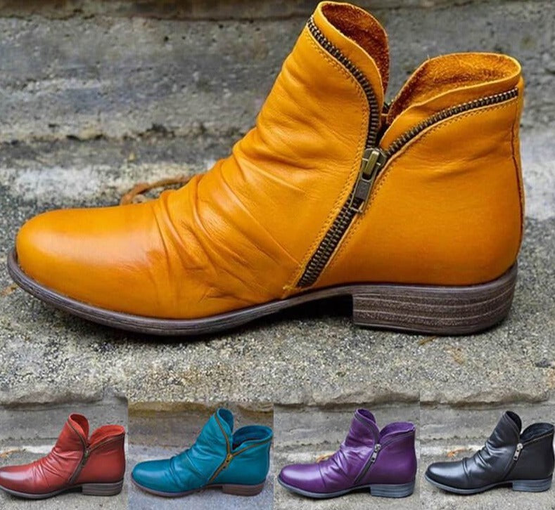 Drune | Damen Reißverschluss-Stiefel