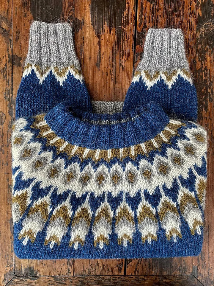 Drune | Retro Strickpullover für Frauen