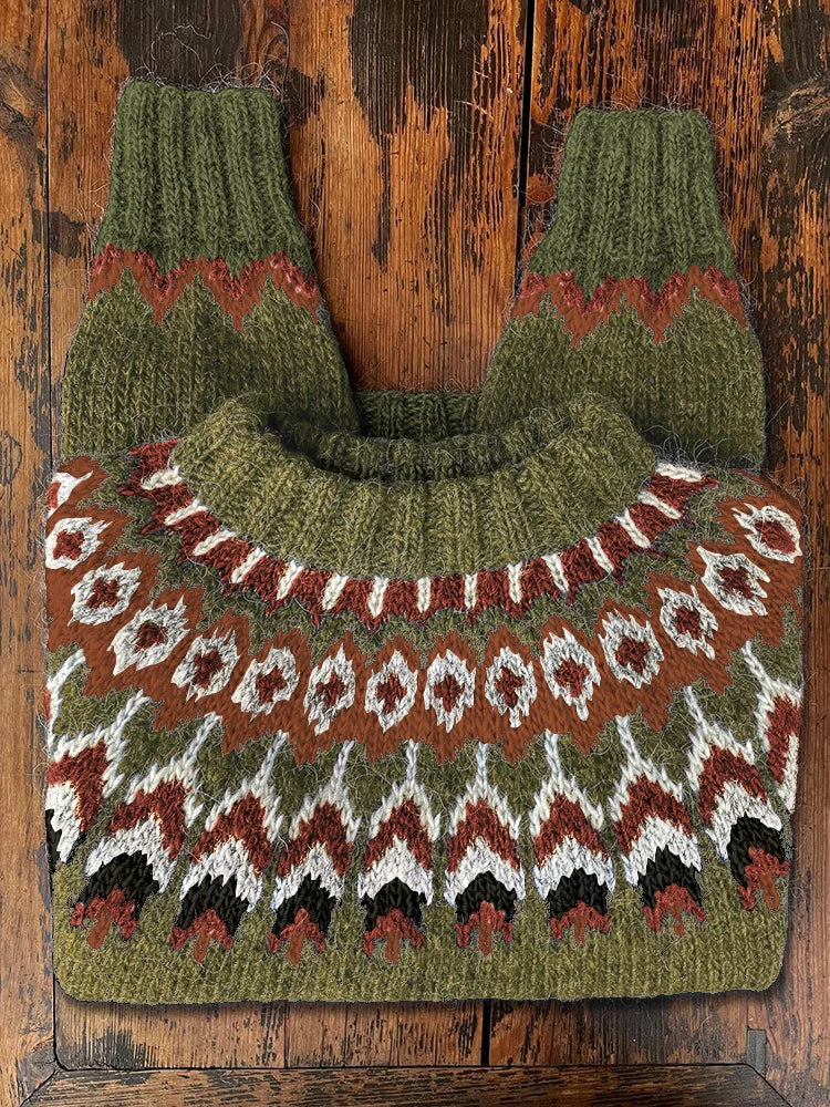 Drune | Retro Strickpullover für Frauen