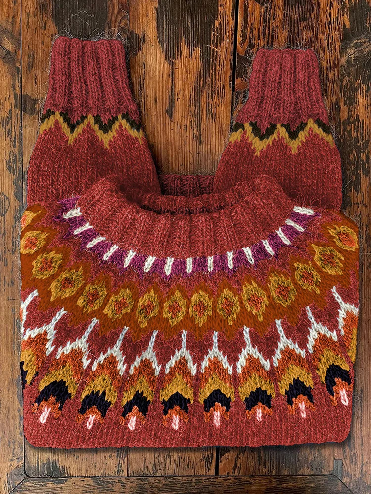 Drune | Retro Strickpullover für Frauen