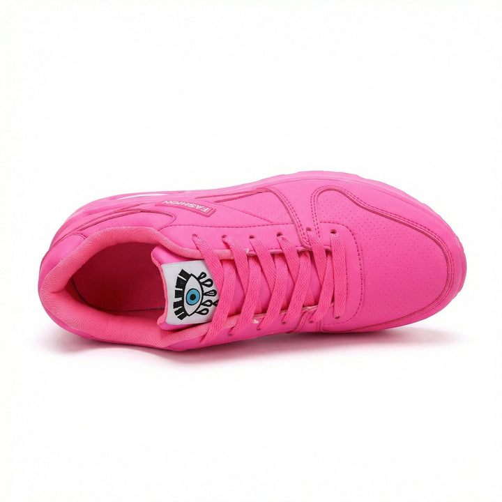 Drune | Pu Orthopädische Damen Sneaker mit Schwarzem Augenprint