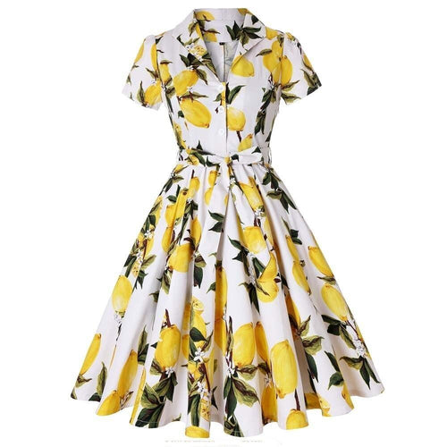 Drune | Guinguette Kleid Zitrone