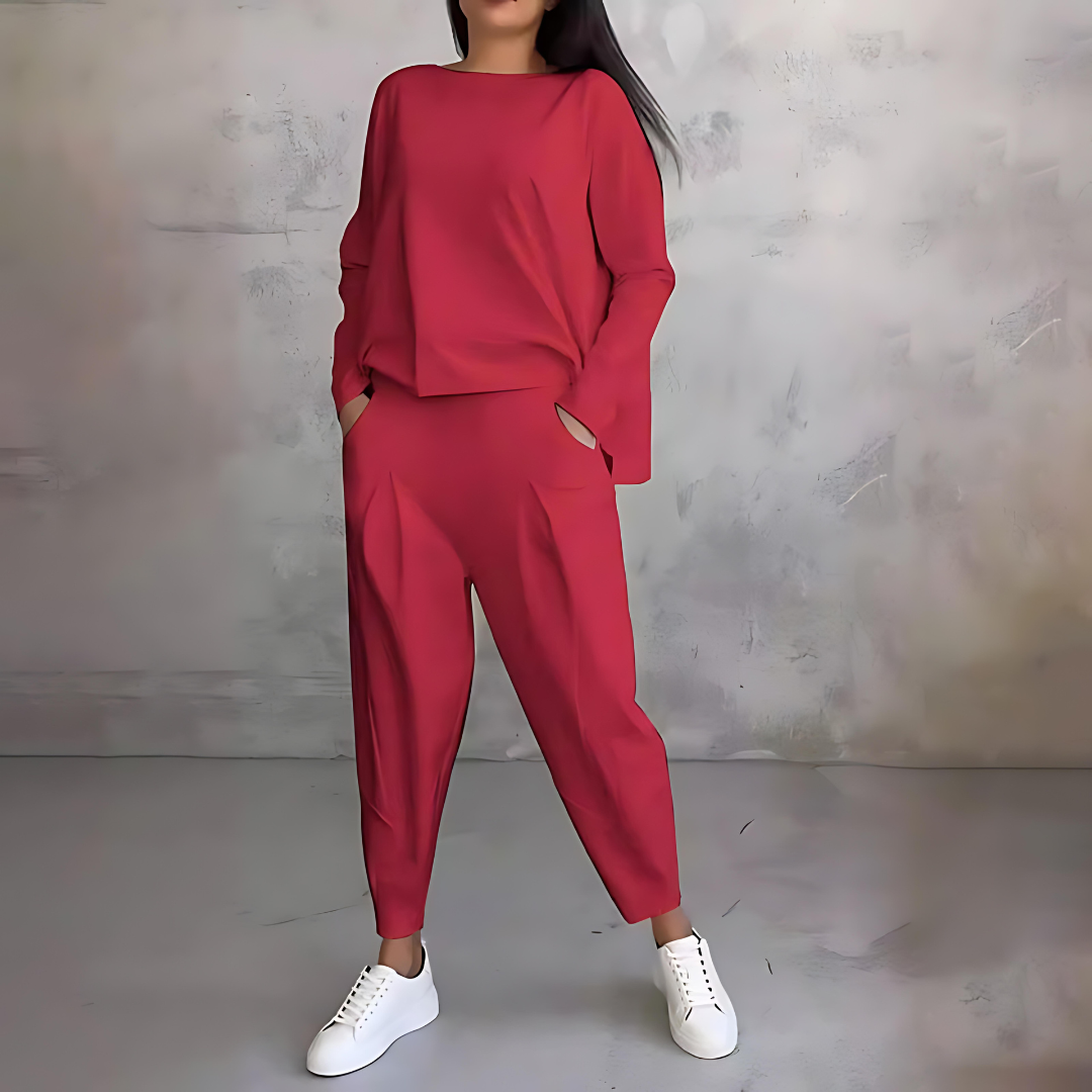 Drune | Lässiges Herbst 2-teiliges Set für Frauen