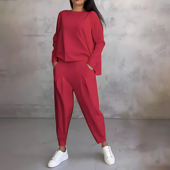 Drune | Lässiges Herbst 2-teiliges Set für Frauen
