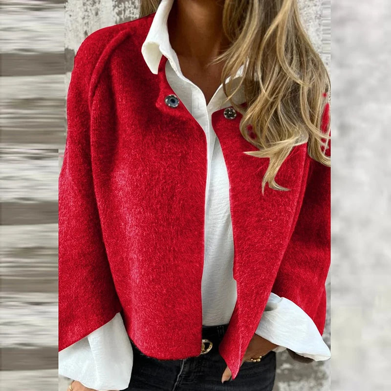 Drune | Stilvolle Kurzjacke mit Knöpfen
