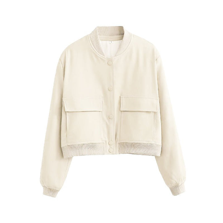 Drune | Klassische Bomberjacke Wollmischung Zeitloses Design