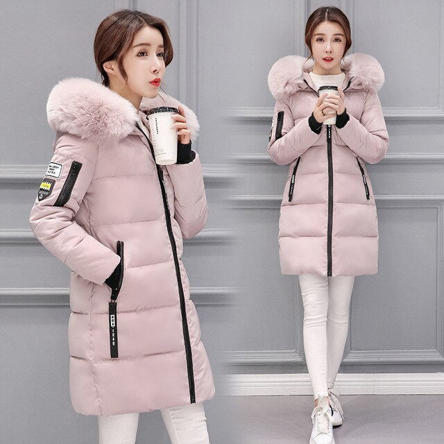 Drune | Damen Winterjacke Mit Kapuze Und Reißverschluss