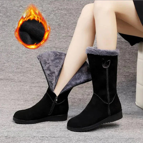 Drune | Warmes Geschenk - Bequeme Thermo-Plüsch-Schneestiefel für Damen