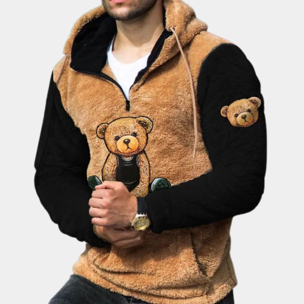 Drune | Plüsch Kapuzenpullover für Herren