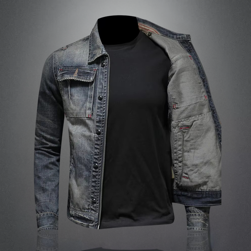 Drune | Denim Jeansjacke Für Männer Mit Modernem Schnitt