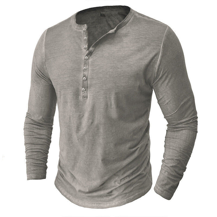 Drune | Henley Shirt Für Herren Mit Langen Ärmeln