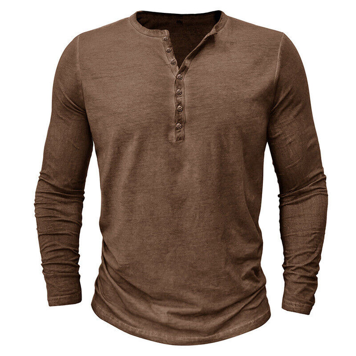 Drune | Henley Shirt Für Herren Mit Langen Ärmeln