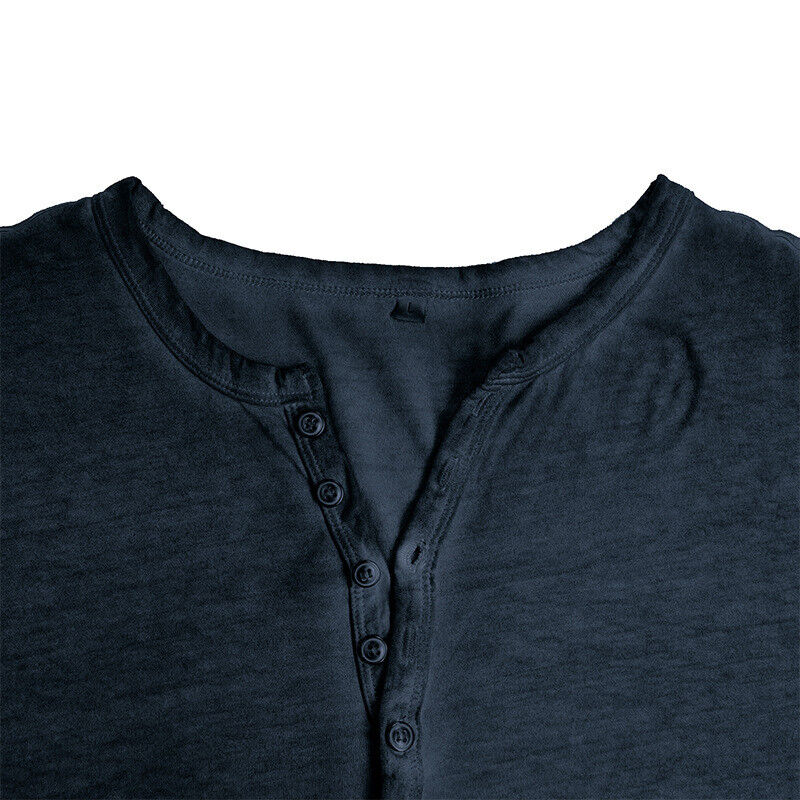 Drune | Henley Shirt Für Herren Mit Langen Ärmeln