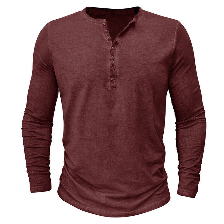 Drune | Henley Shirt Für Herren Mit Langen Ärmeln