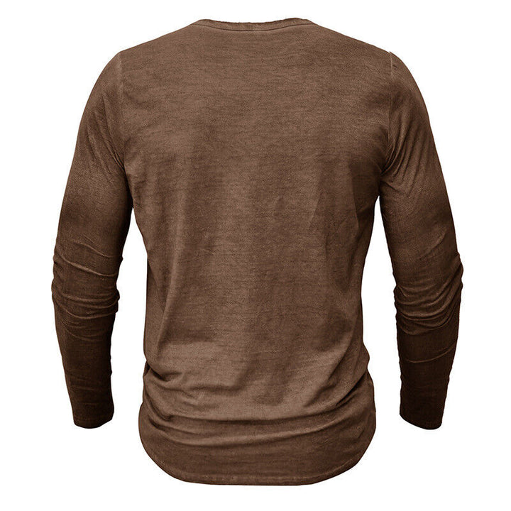 Drune | Henley Shirt Für Herren Mit Langen Ärmeln