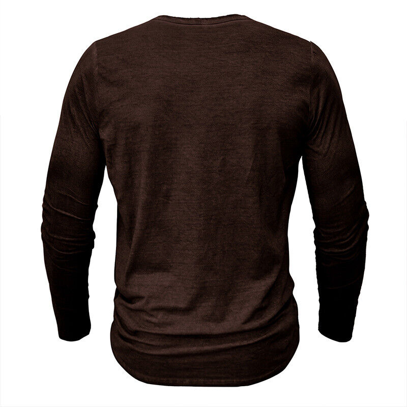 Drune | Henley Shirt Für Herren Mit Langen Ärmeln