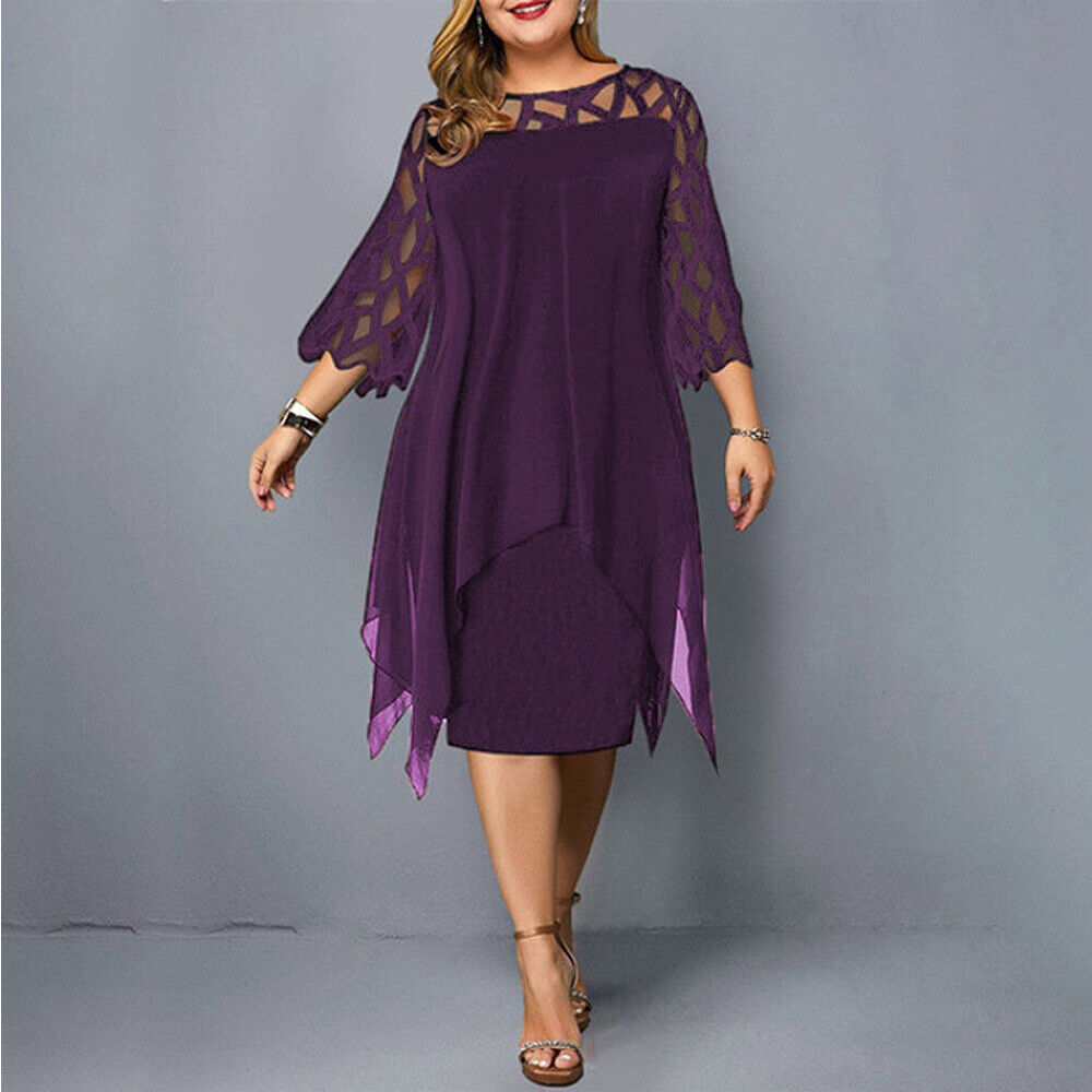 Drune | Midi-Kleid In Übergröße für Modische Looks