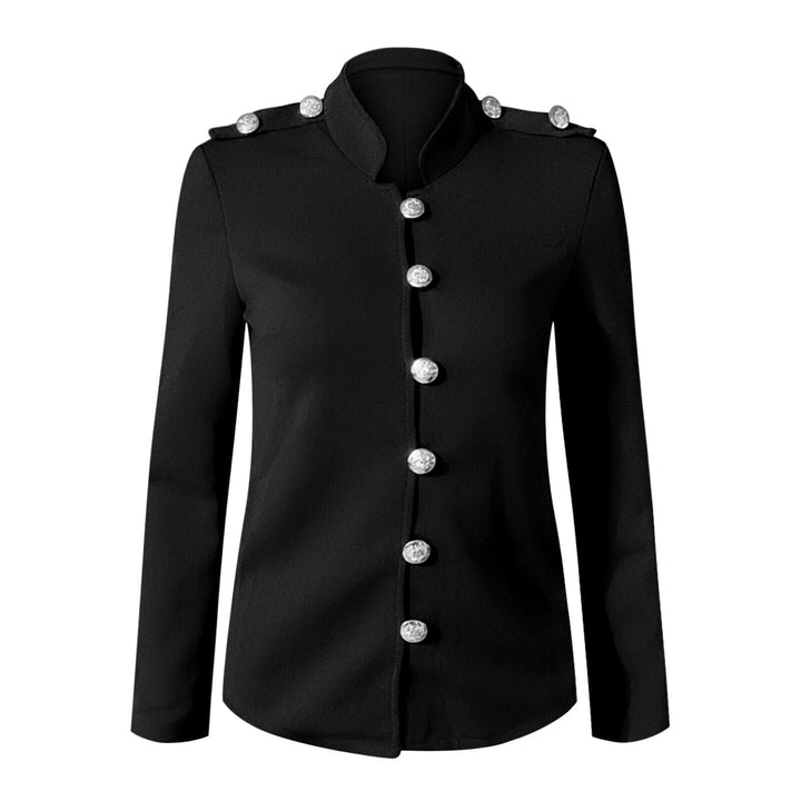 Drune | Damen Knopf-Front Militärstil Jacke