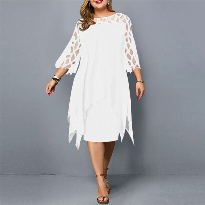 Drune | Midi-Kleid In Übergröße für Modische Looks