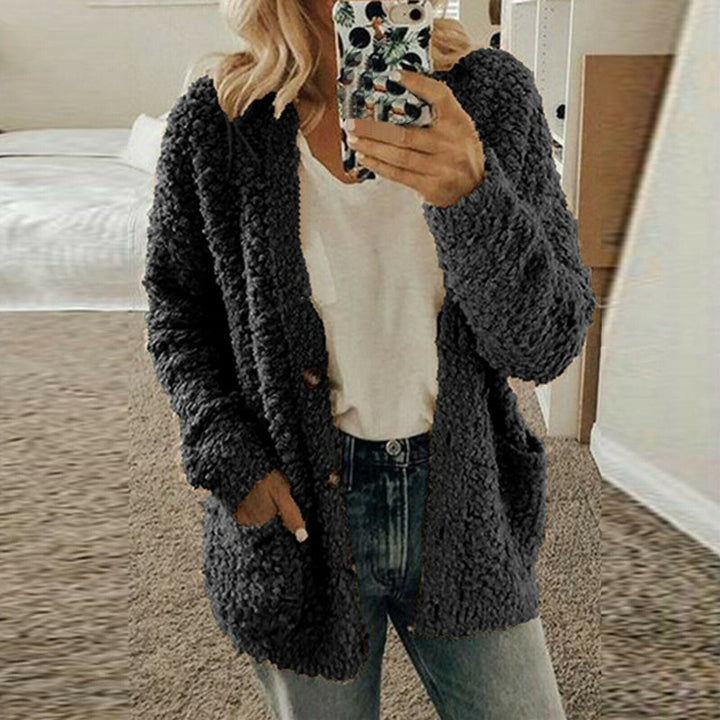 Drune | Strickjacke Wolle Übergroß Fit Grobstrick Offene Vorderseite Mit Knöpfen